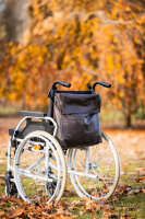 Rollstuhltasche Kroko Dunkelbraun