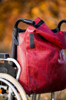 Rollstuhltasche Kroko Rot