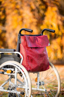 Rollstuhltasche Kroko Rot