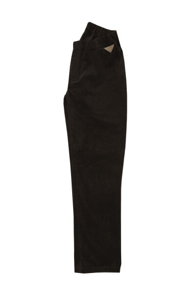 Breitcordhose Schwarz