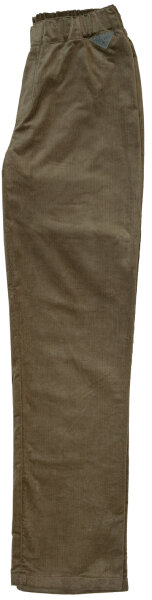 Feincordhose Taupe-Oliv