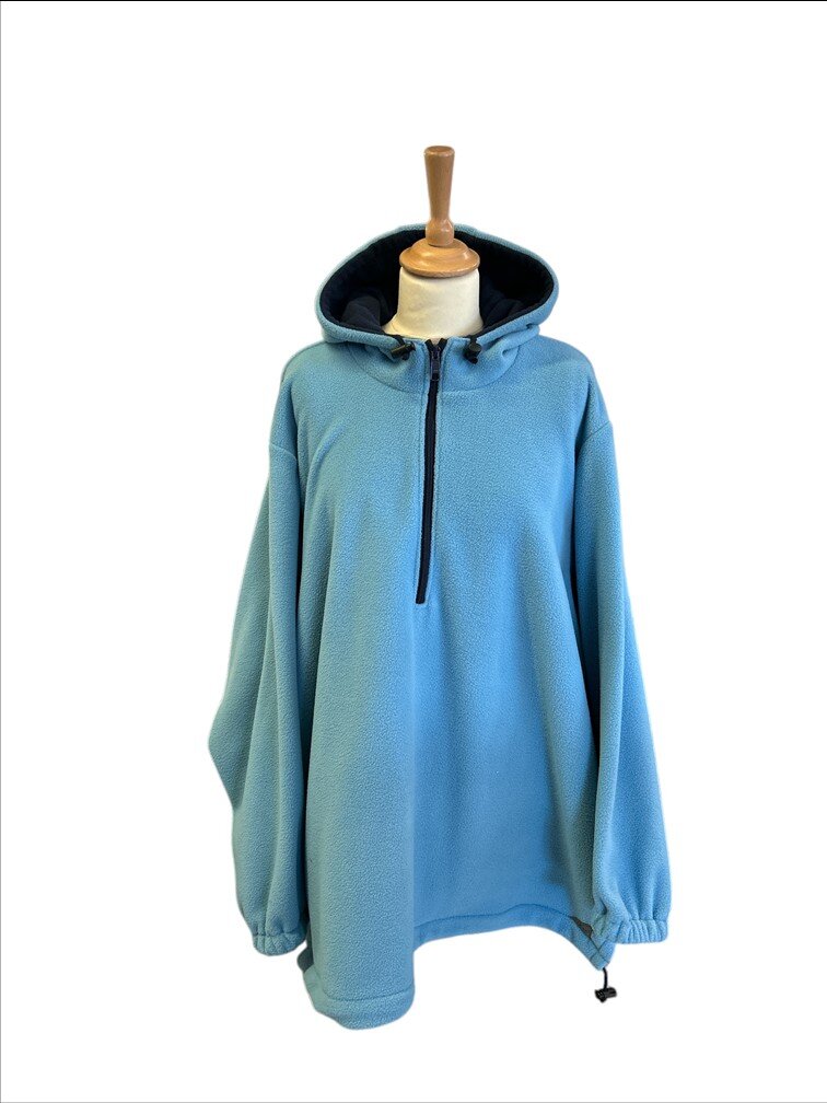 Fleecejacke Atlanta Hellblau-Marine