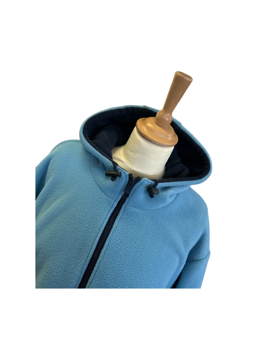 Fleecejacke Atlanta Hellblau-Marine