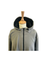 Fleecejacke Atlanta Hellgrau-Schwarz