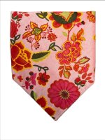 Nickytuch Rosa-Blumen