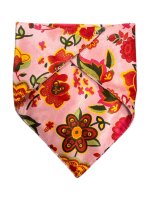 Nickytuch Rosa-Blumen 52 cm