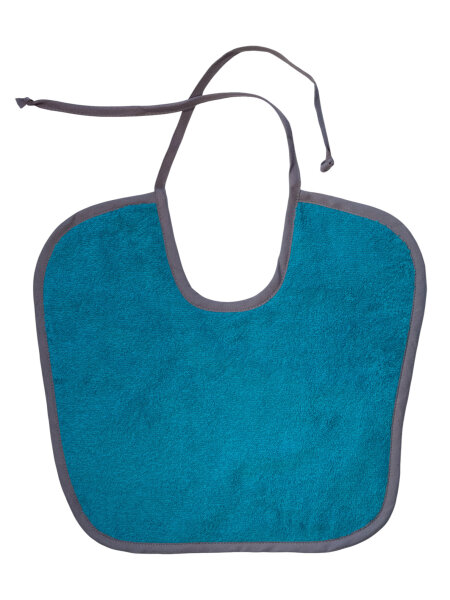 Frotteelätzchen Petrol 25 cm Druckknopf