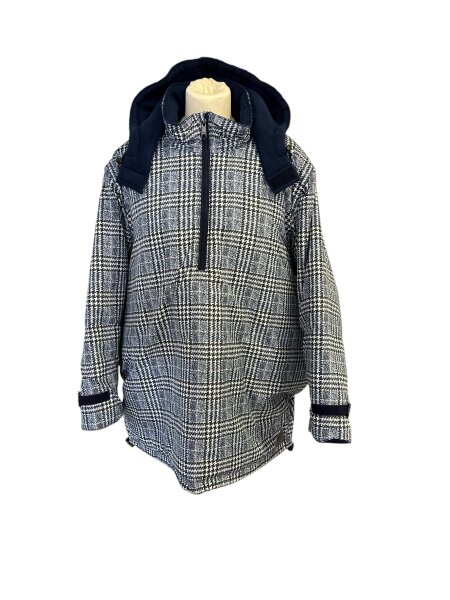 Jacke Windbreaker Blau Kariert