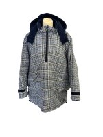 Jacke Windbreaker Blau Kariert