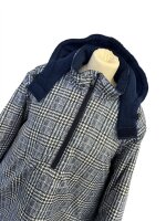 Jacke Windbreaker Blau Kariert