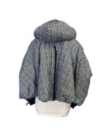 Jacke Windbreaker Blau Kariert