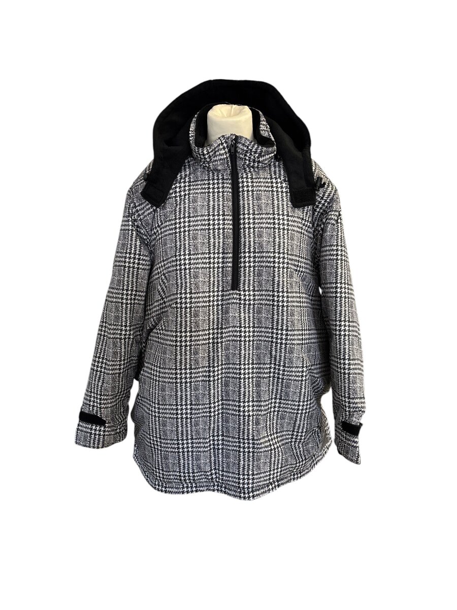 Jacke Windbreaker Grau Kariert