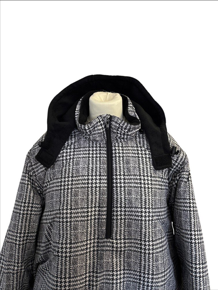 Jacke Windbreaker Grau Kariert