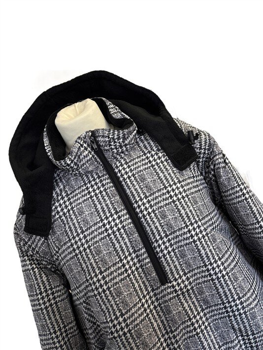 Jacke Windbreaker Grau Kariert