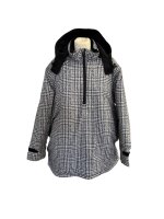 Jacke Windbreaker Grau Kariert