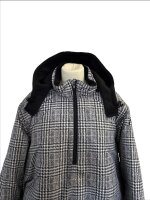 Jacke Windbreaker Grau Kariert
