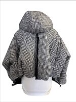 Jacke Windbreaker Grau Kariert