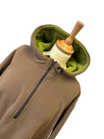 Fleecejacke Atlanta Zimt-Hellgrün