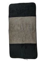 Frotteehandtuch Duo Schwarz- Anthrazit Gr. 2 160 cm x 70...