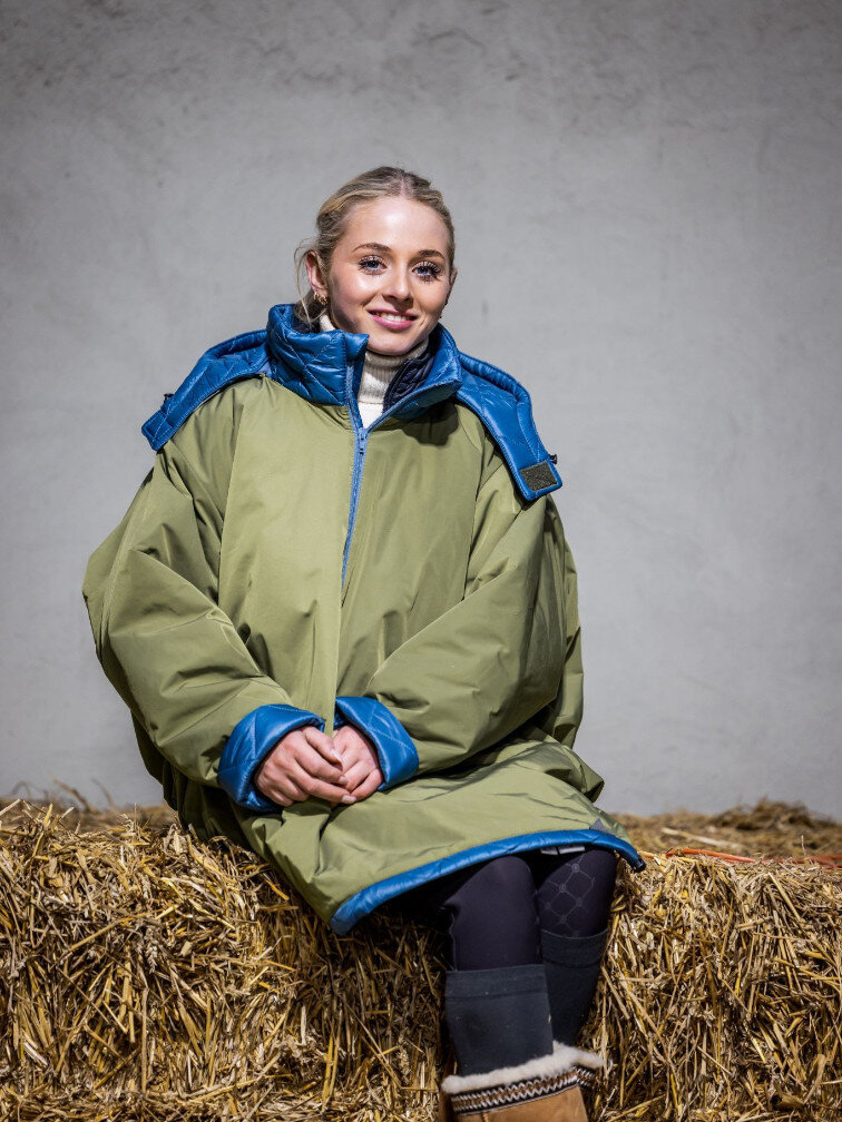 Jacke London Grün-Blau