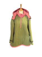 Jacke London Grün-Rosa