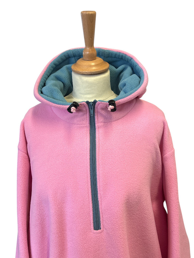 Fleecejacke Atlanta Rosa-Hellblau