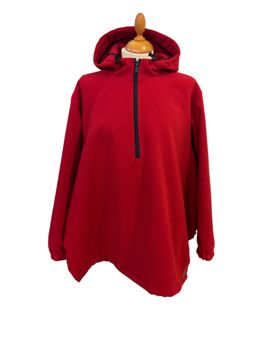 Flauschjacke Rot