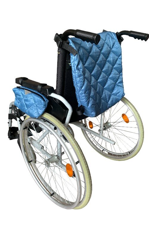 Rollstuhltaschen-Set Stepp Blau 2-teilig