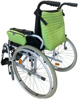 Rollstuhltaschen-Set Stepp Grün 2-teilig