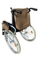 Rollstuhltaschen-Set Stepp Braun 2-teilig