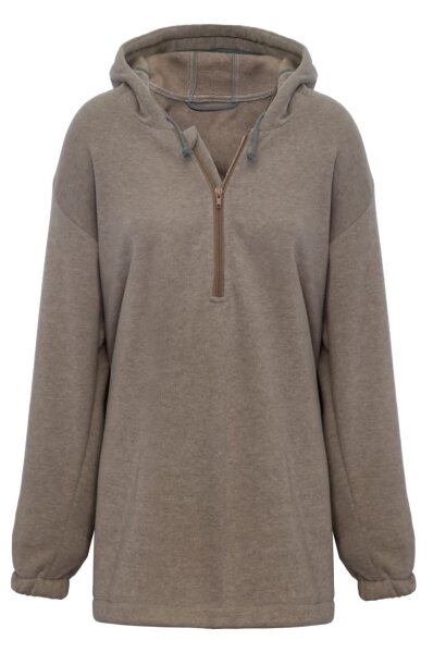 Sweatjacke Beige