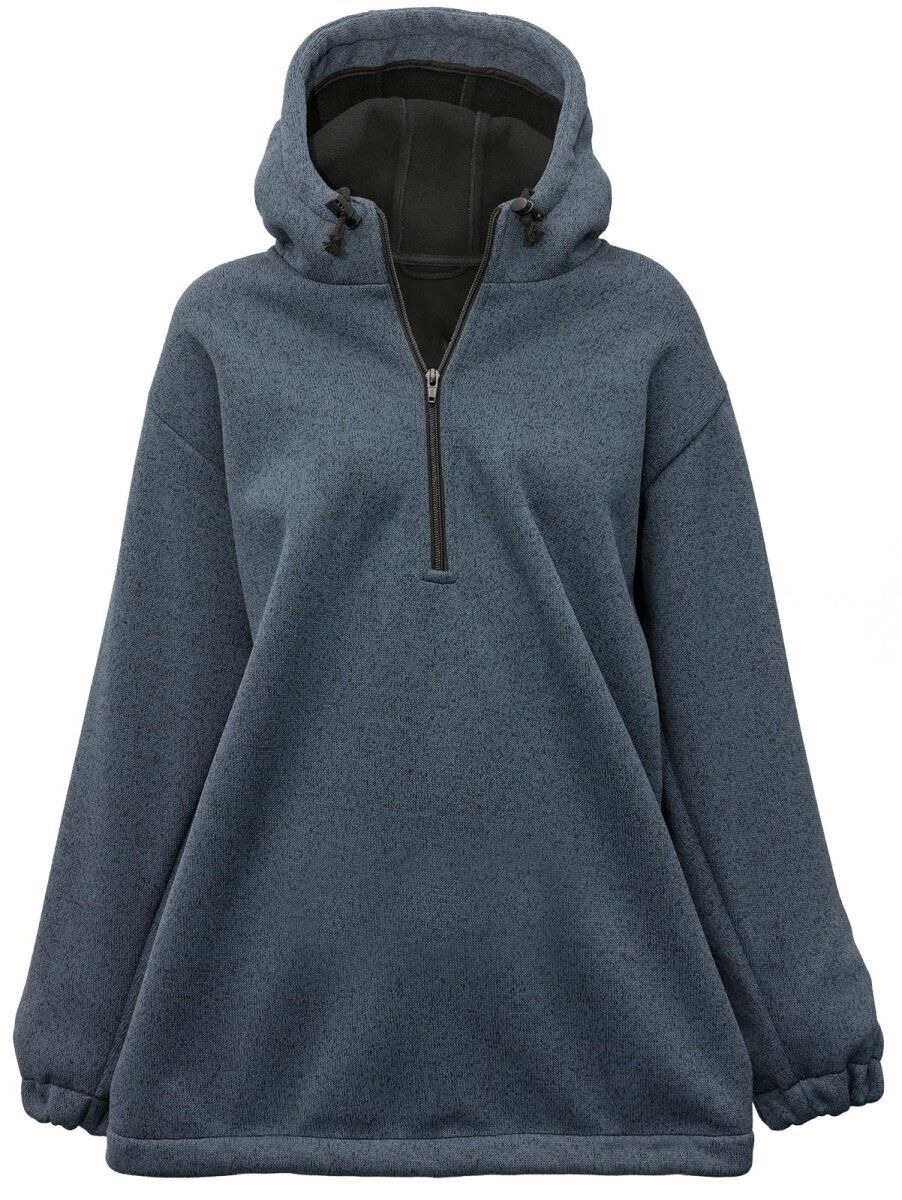Sweatjacke Blau-Meliert