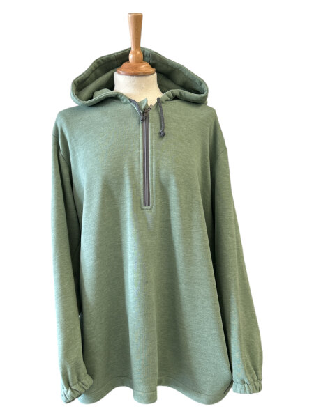 Sweatjacke Lindgrün